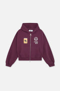 Stone Burgundy Zipper