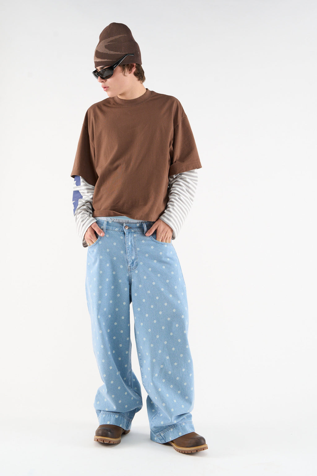 Dots Light Blue Pants