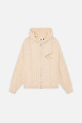 Latte Ecru Zipper Knit