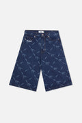 Silver Dark Blue Jorts