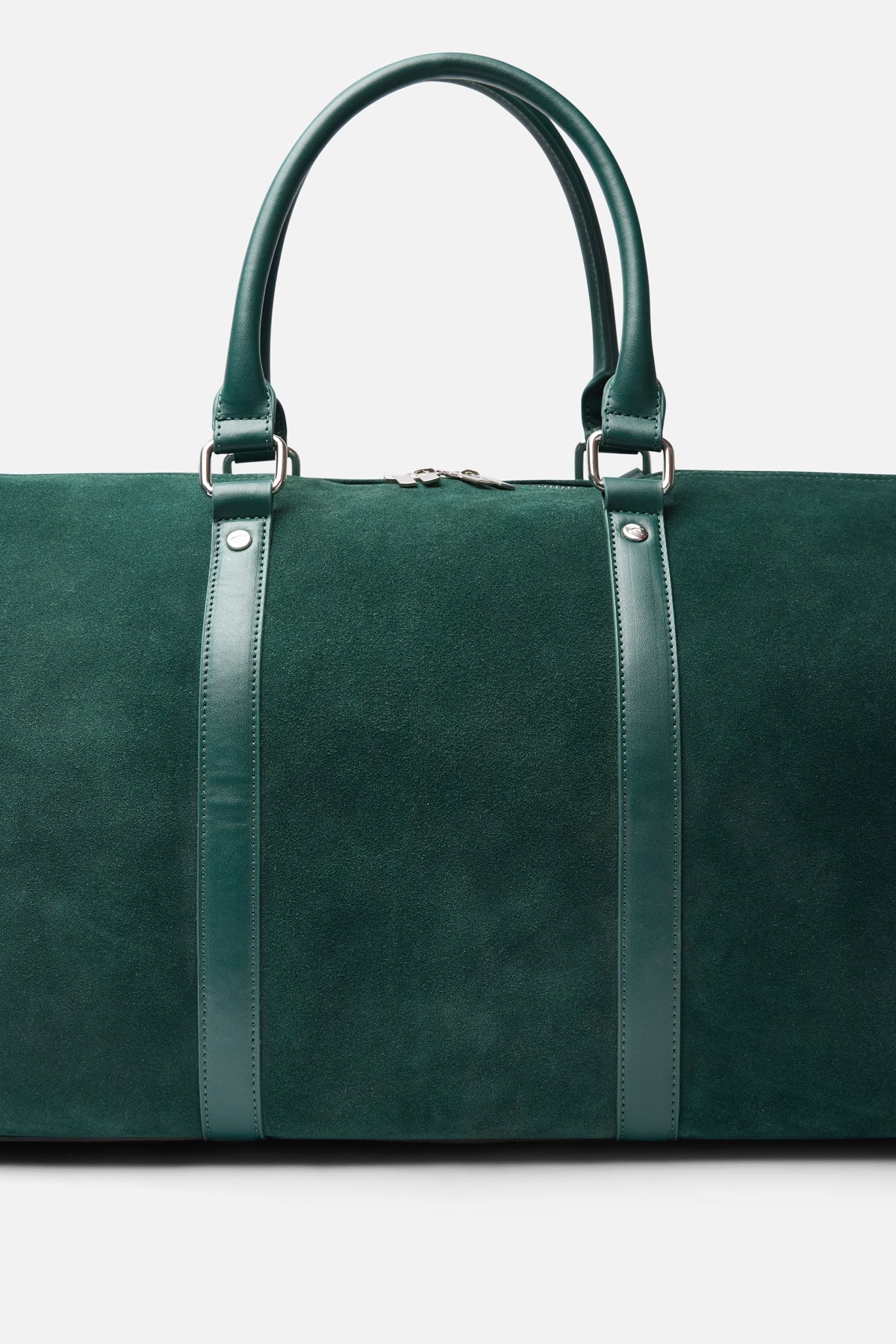 Suede Green Duffle Bag