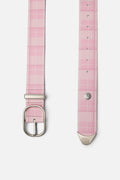 Checkered Pink Belt