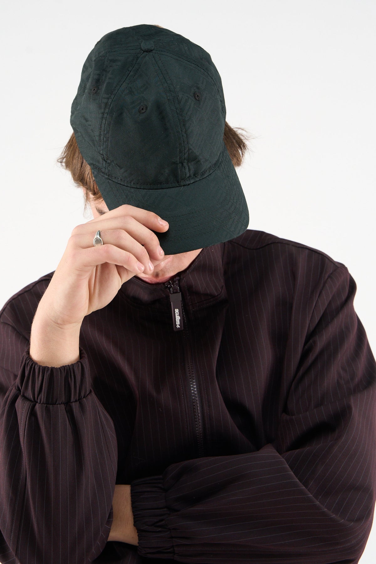 Monogram Black Cap