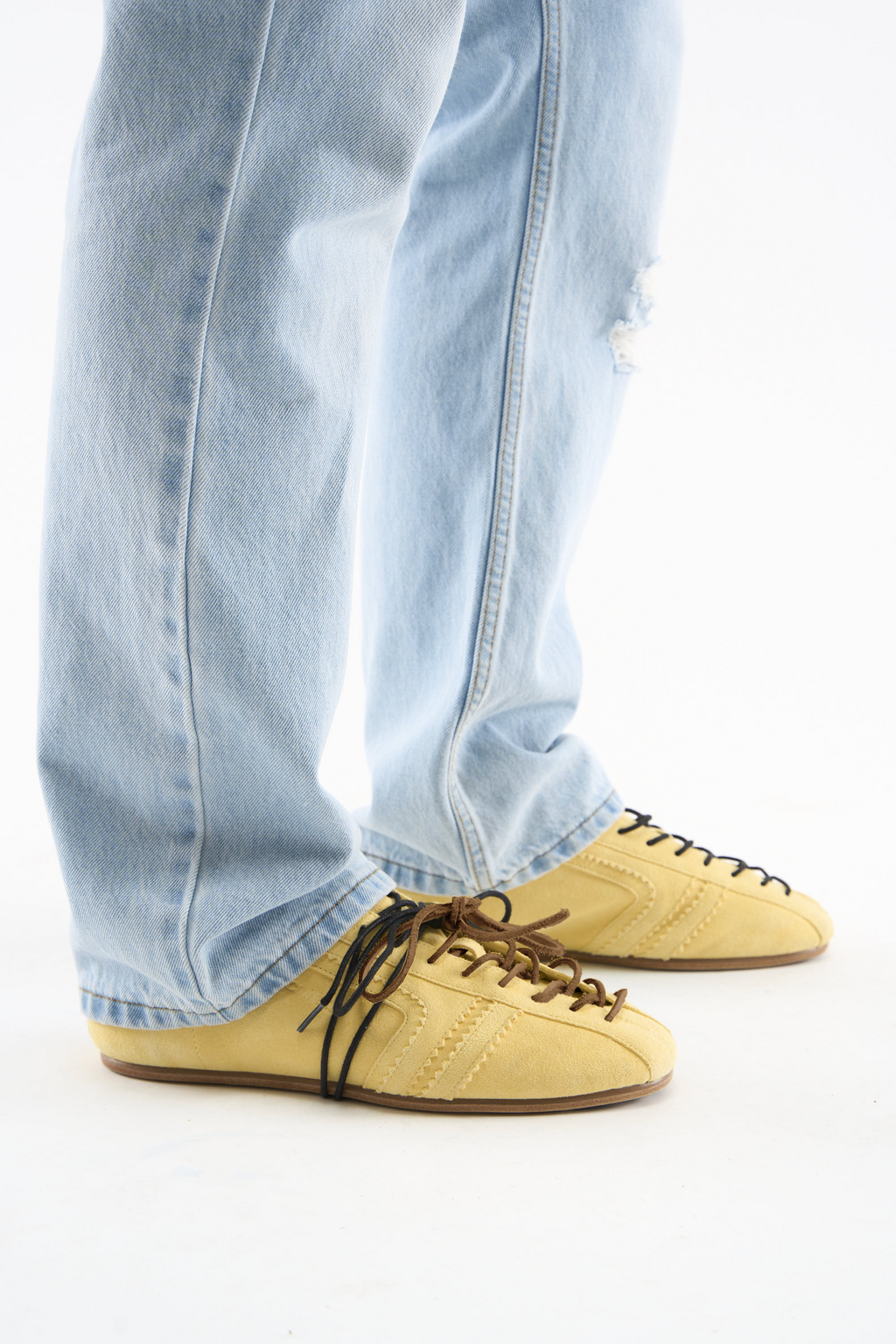 Iconic Suede Yellow Shoes