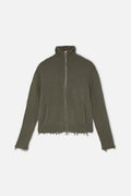Bawdy Knit Green Zipper