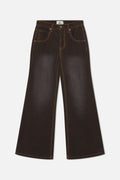 Corduroy Flared Brown Pants