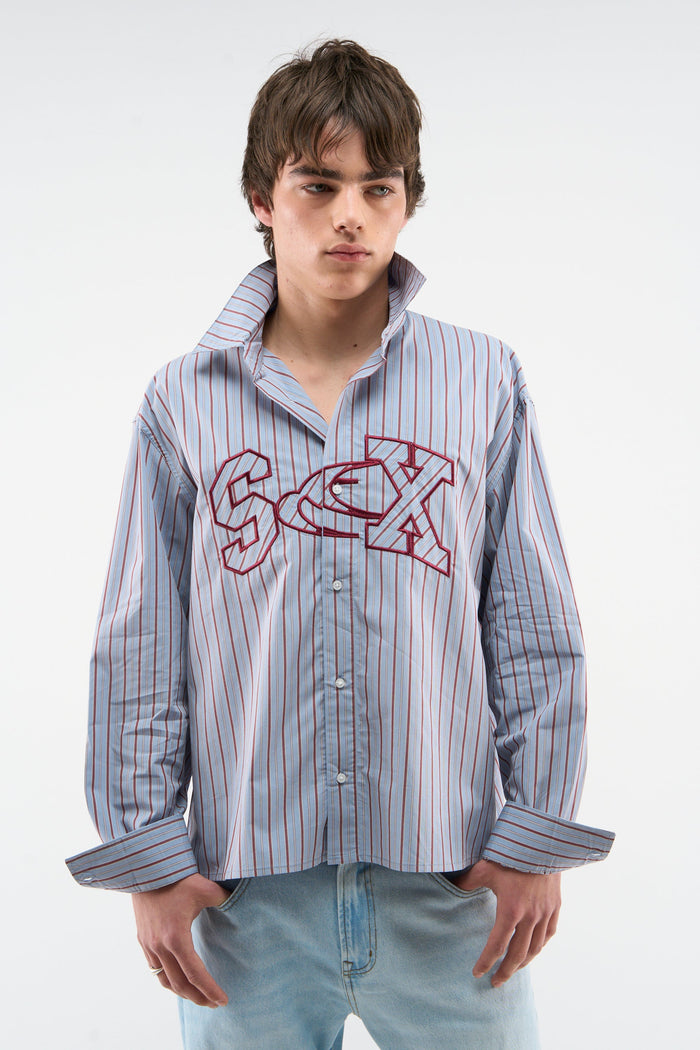 Sex Blue Shirt