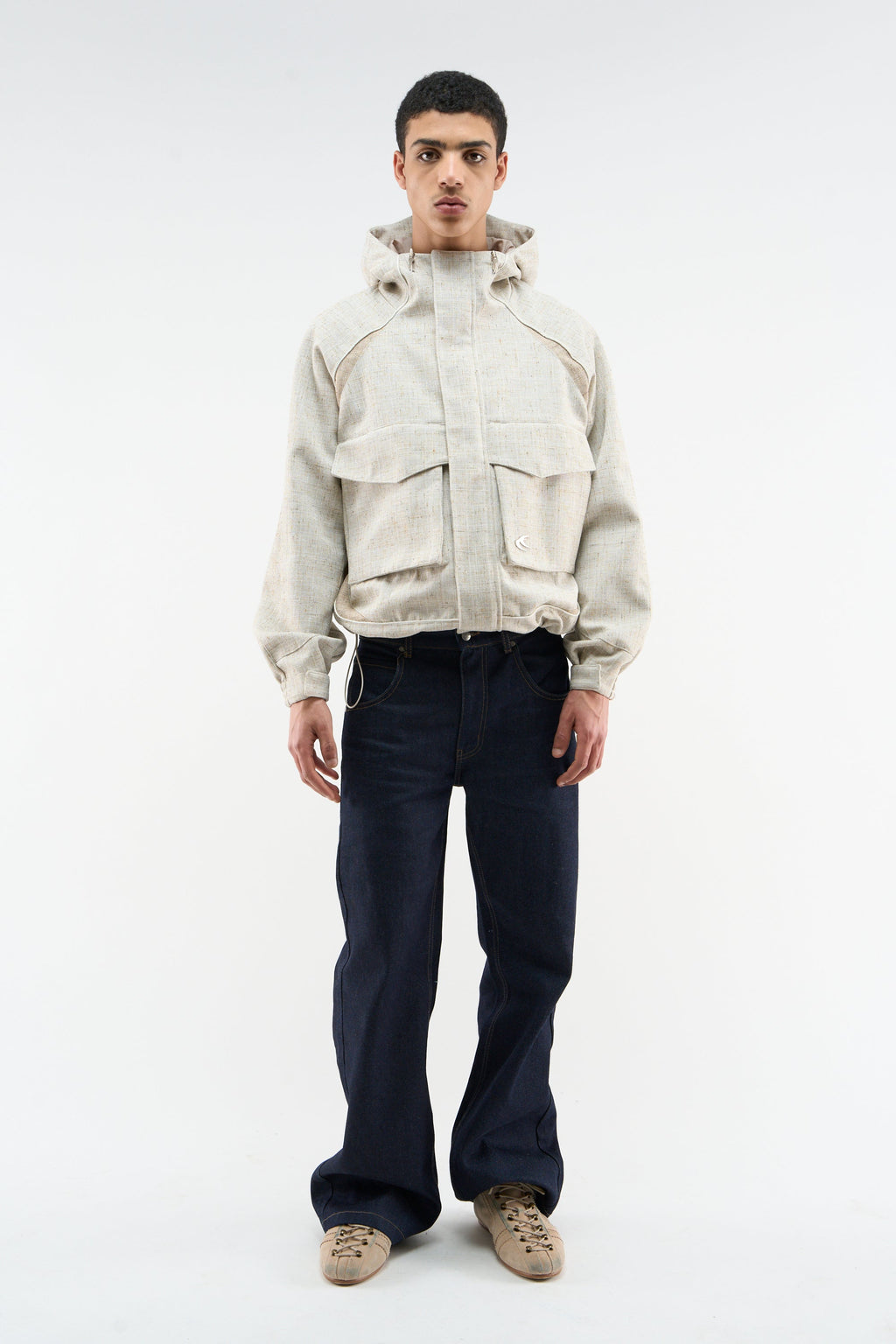Boucle Essential Ecru Windbreaker