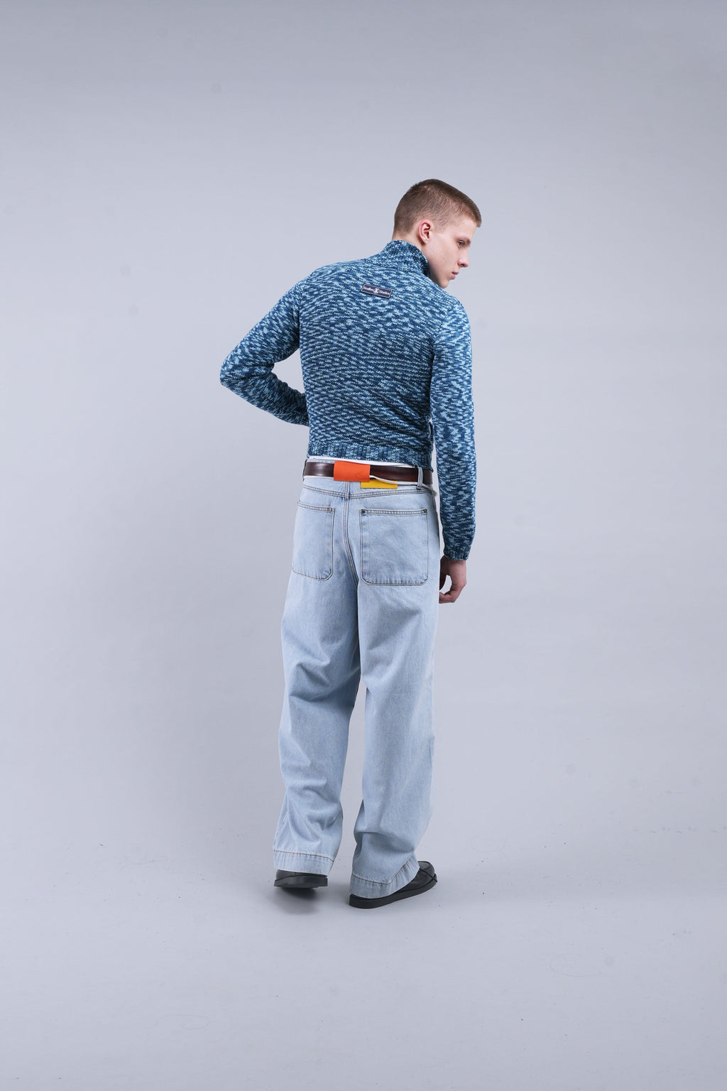 Tropic Blue Knit Zipper