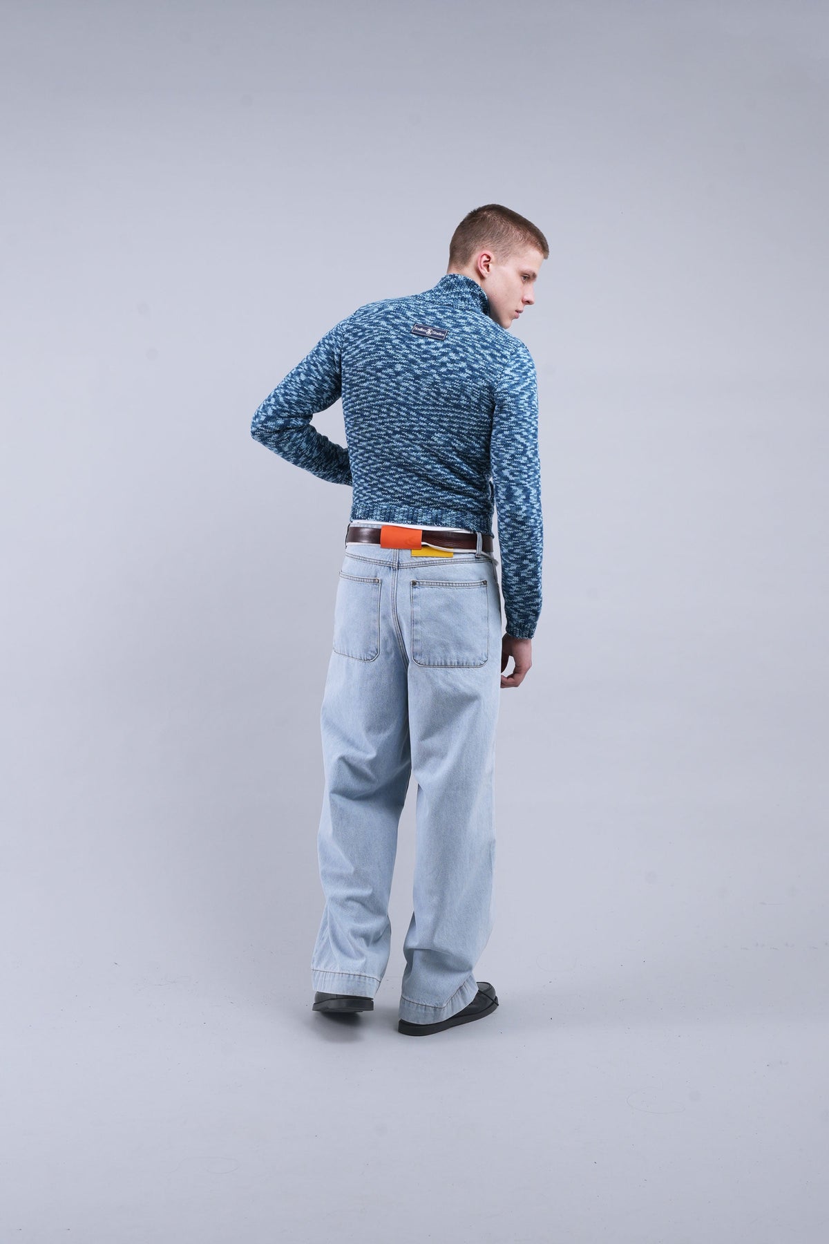 Tropic Blue Knit Zipper