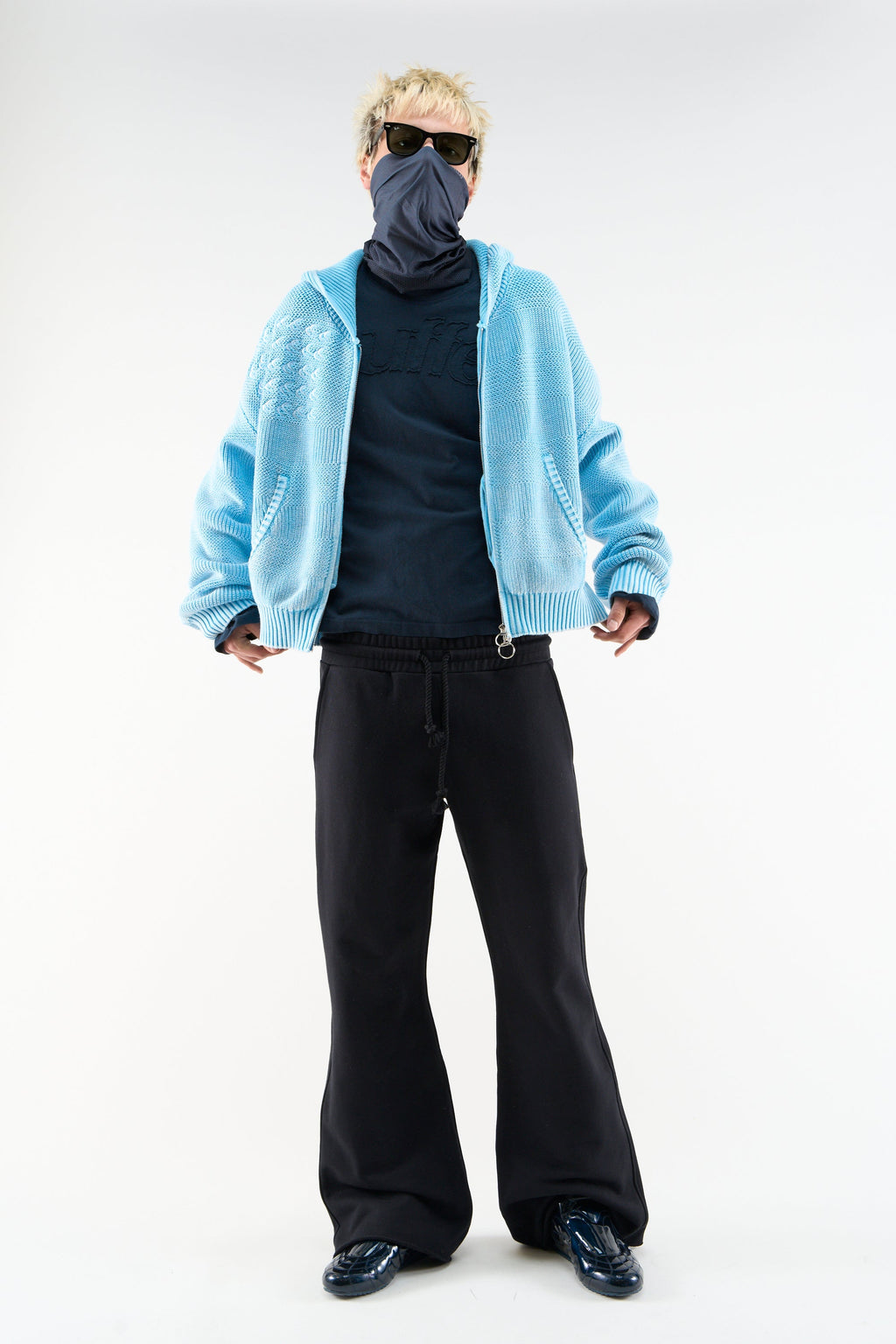 Nowhere Blue Knit Zipper