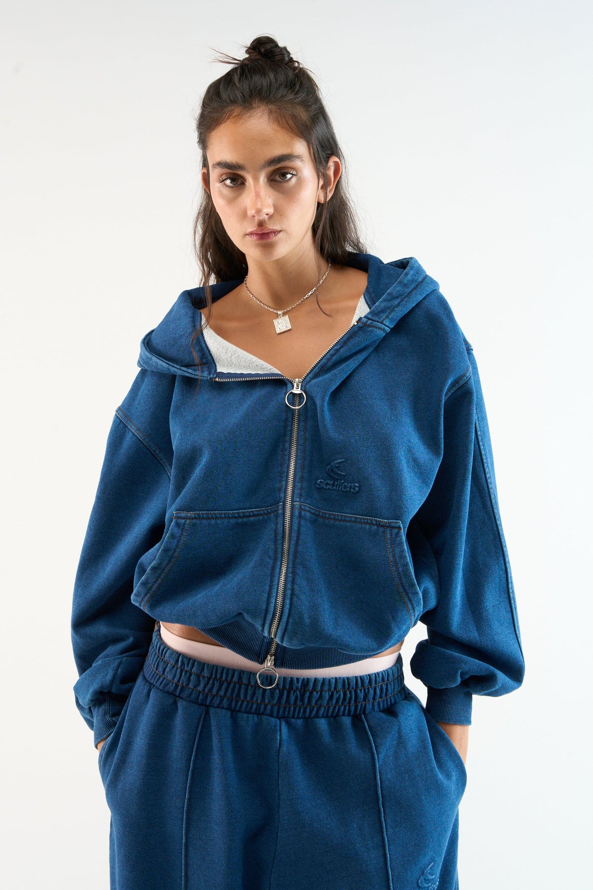 Scff Denim Zipper