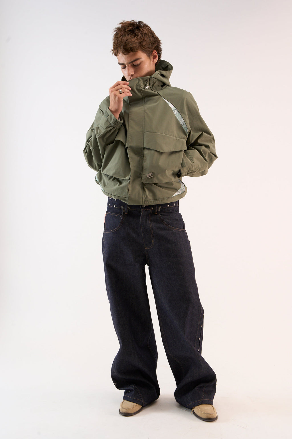 New Essential Green Windbreaker