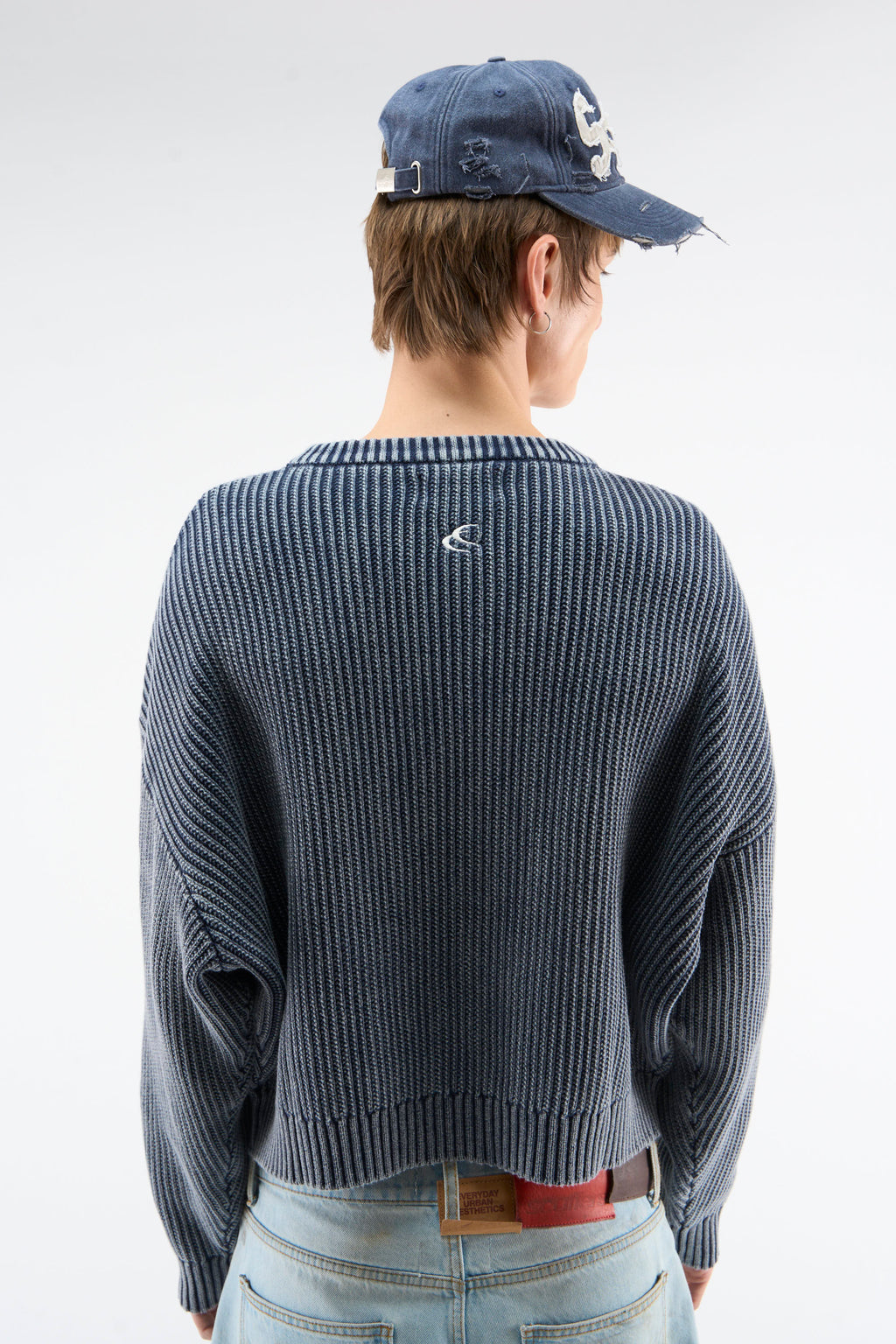 Cindy Navy Knit