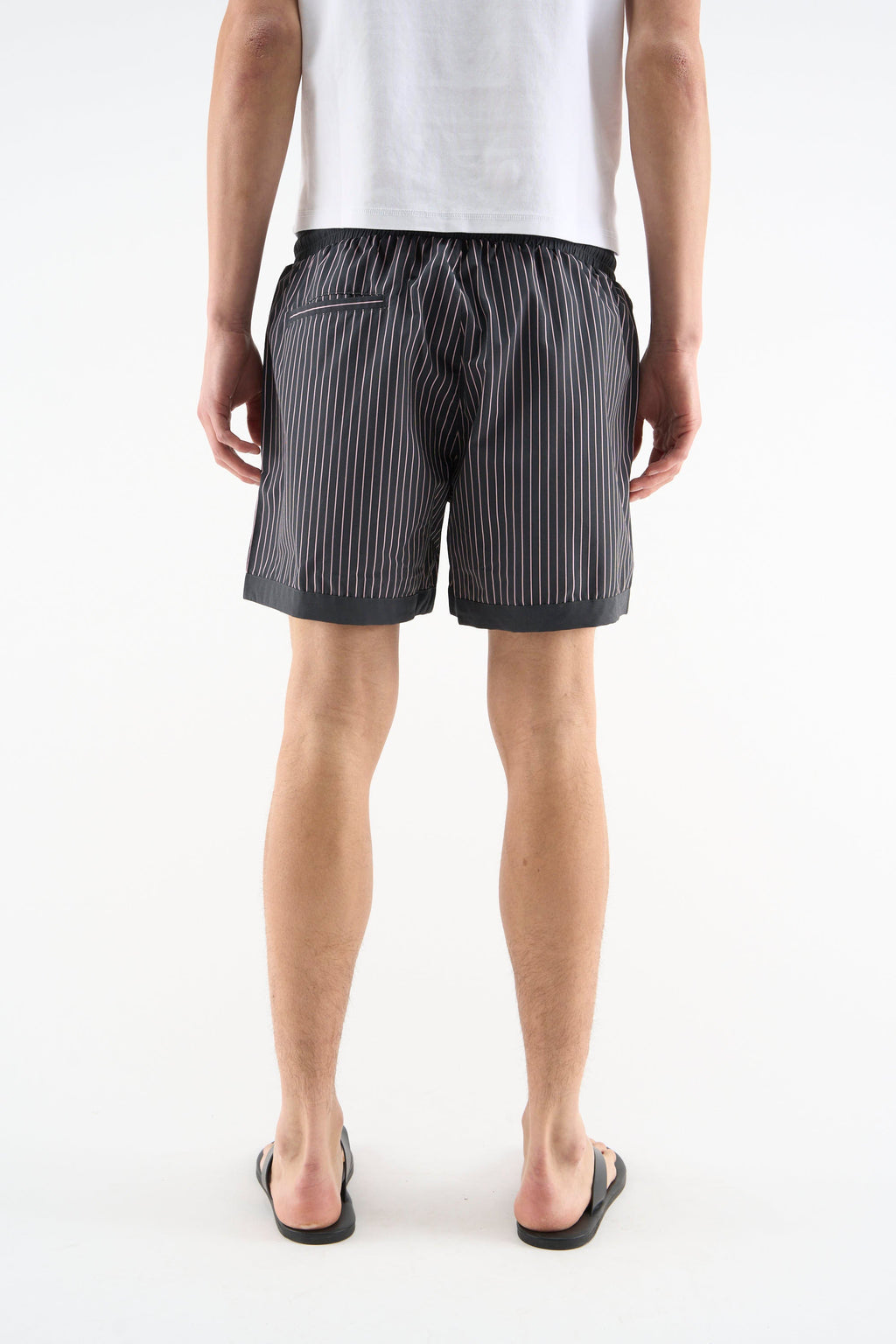 Pinstripe Black Swimpants