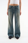Marlen Washed Blue Pants