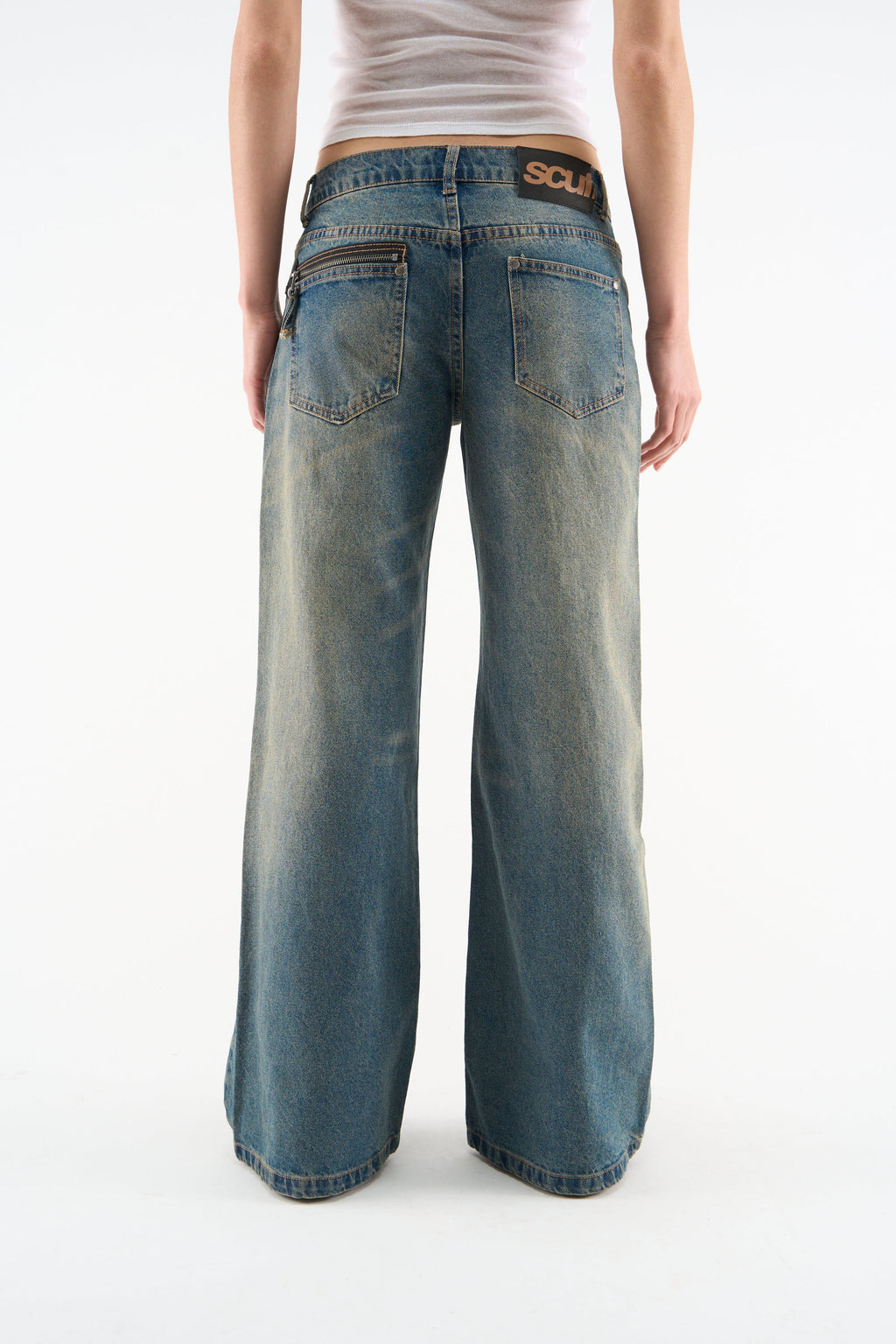 Marlen Washed Blue Pants