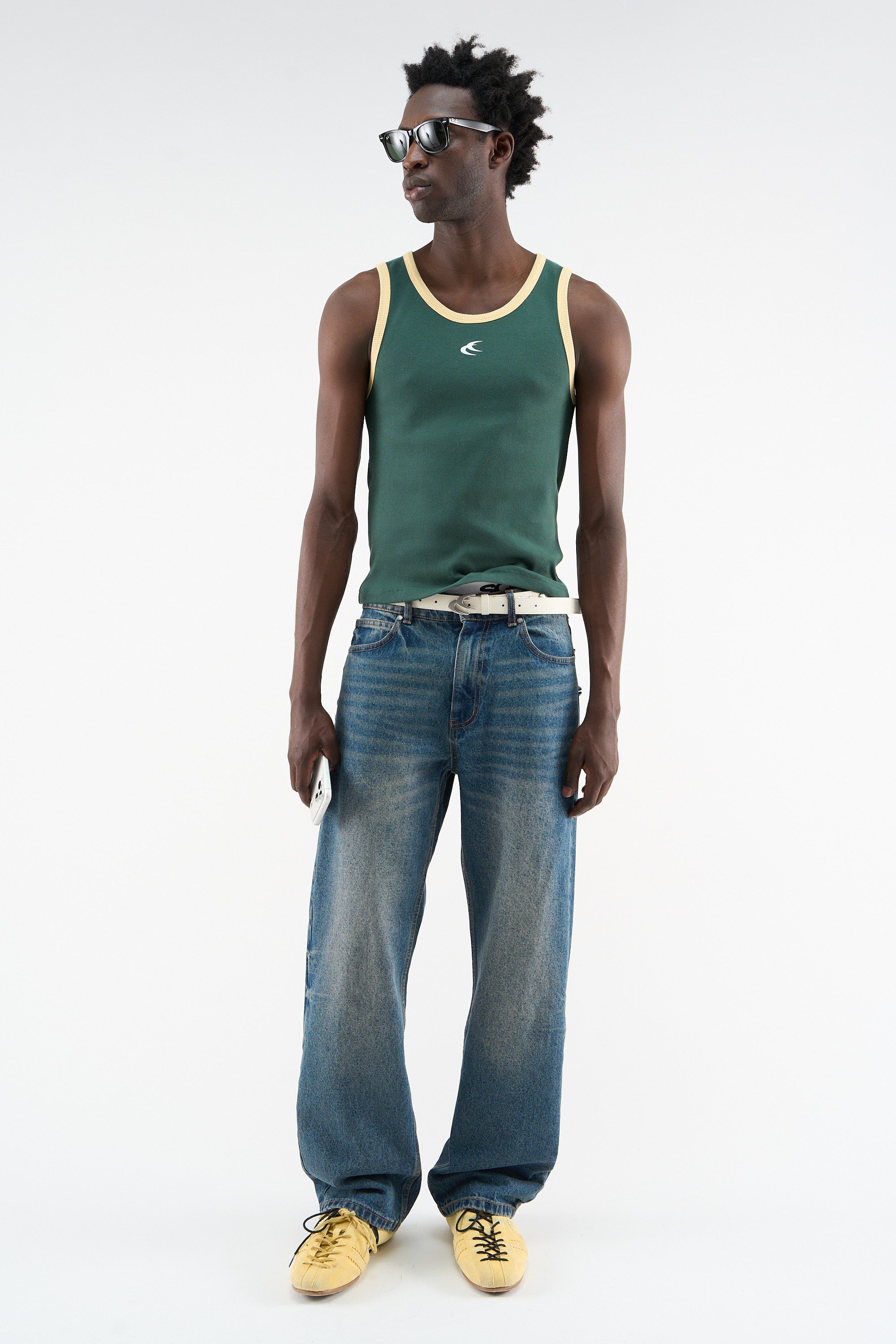 Twice Green Tank Top