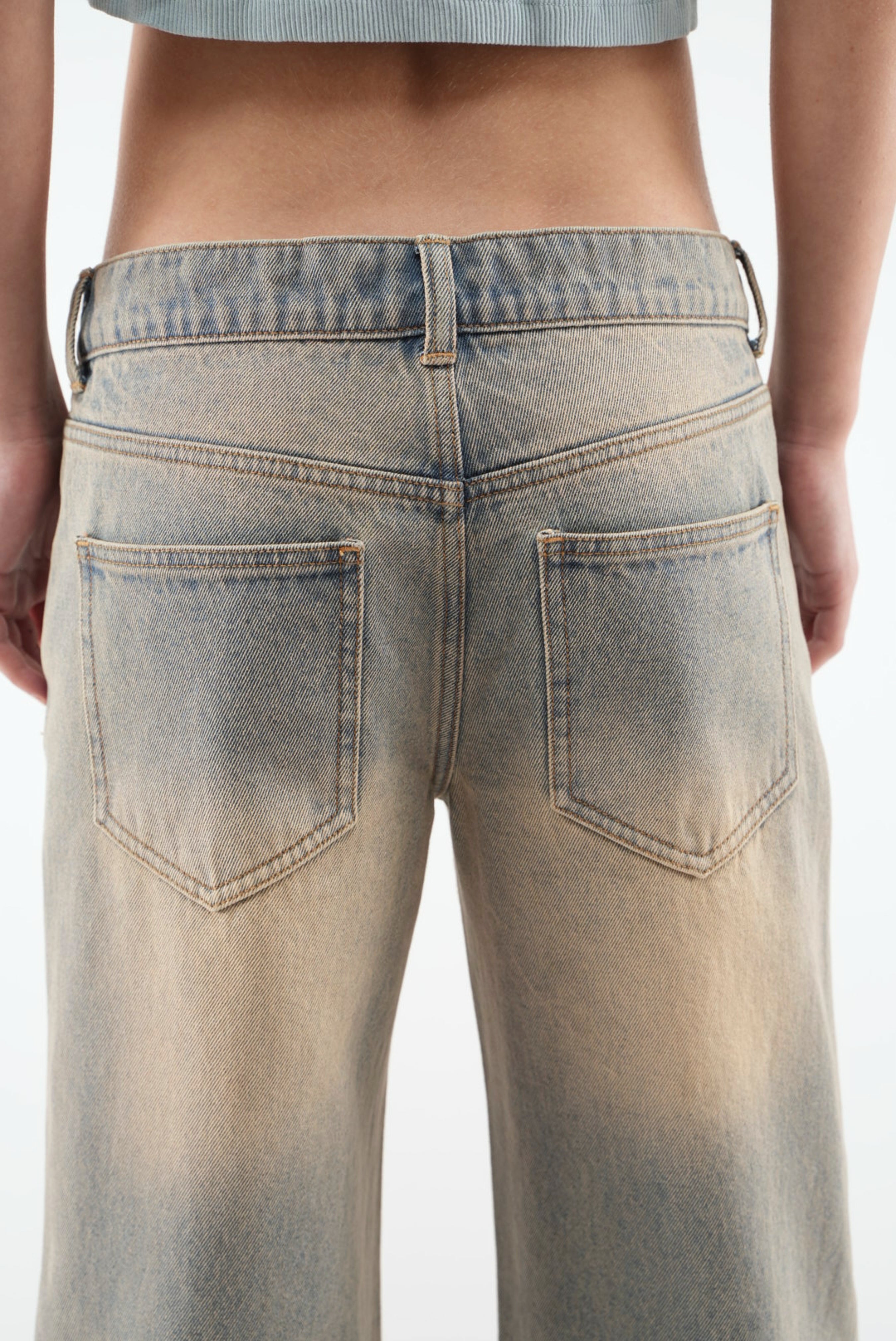 Rose Washed Blue Pants