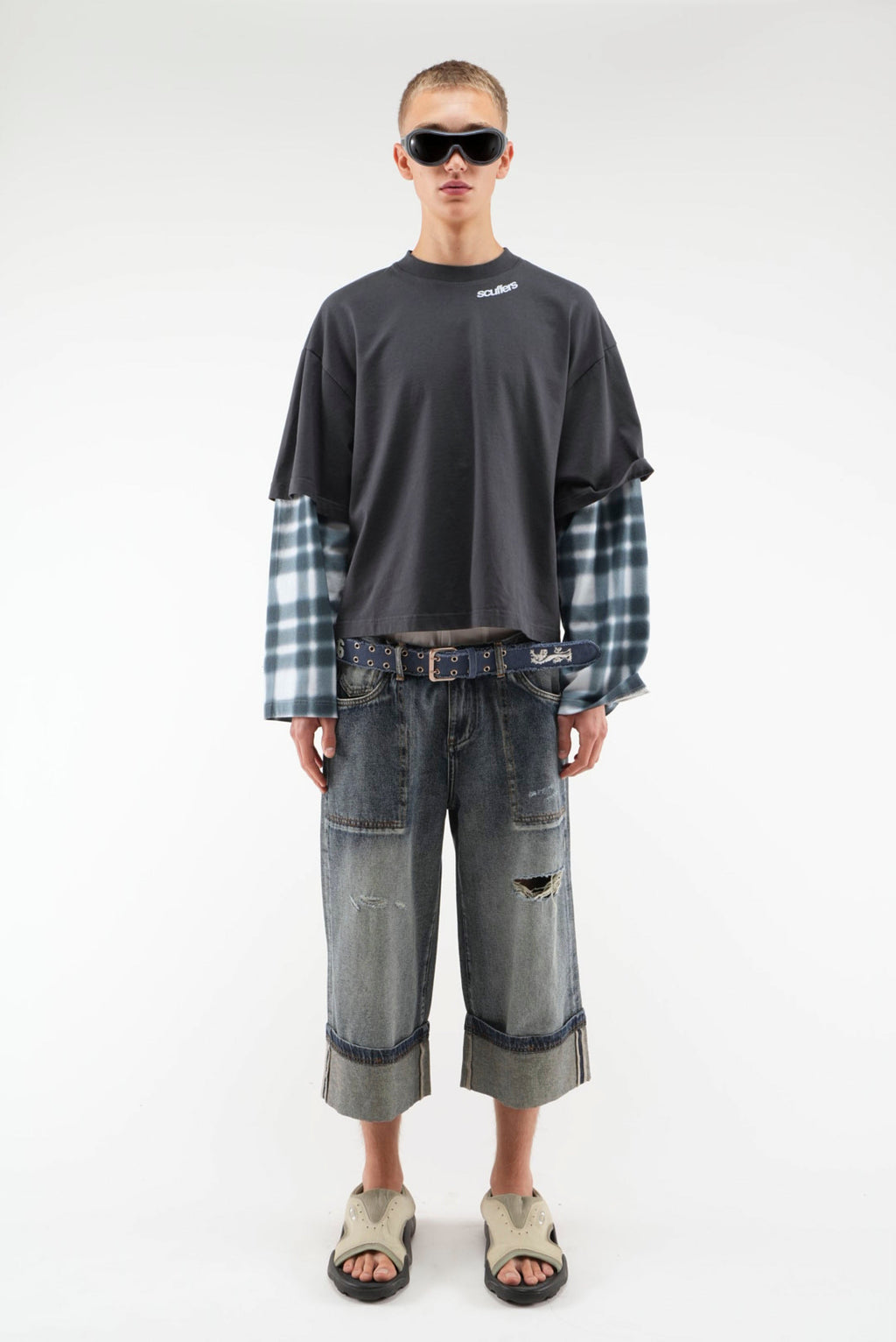 Blur Kurtis Navy Longsleeve