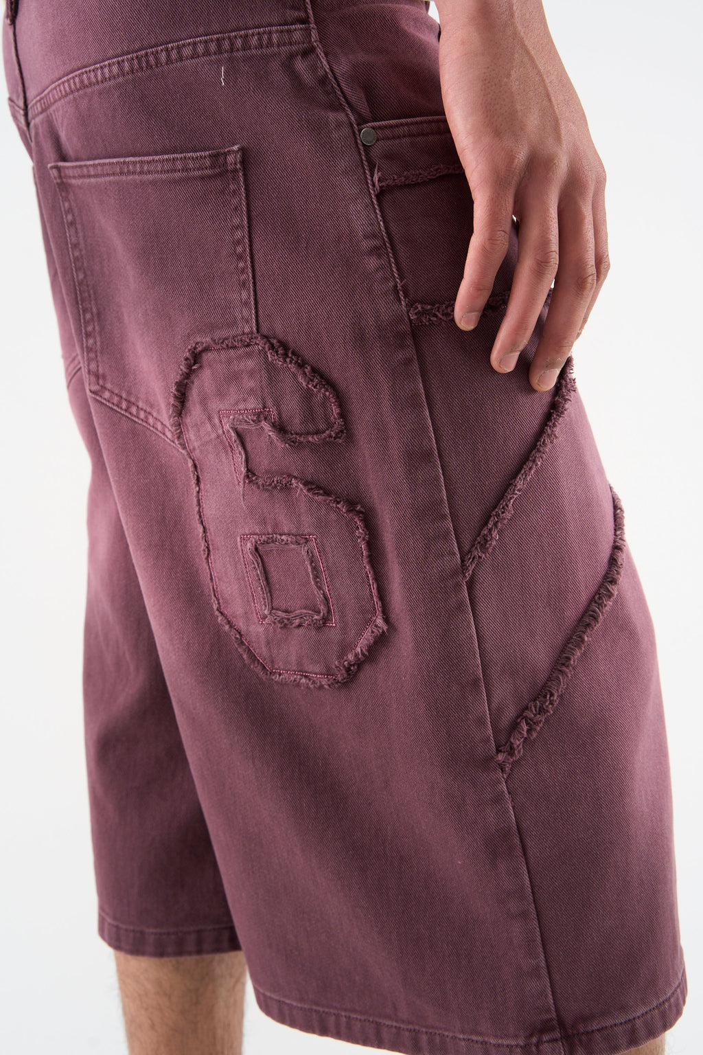 OPS Burgundy Jorts