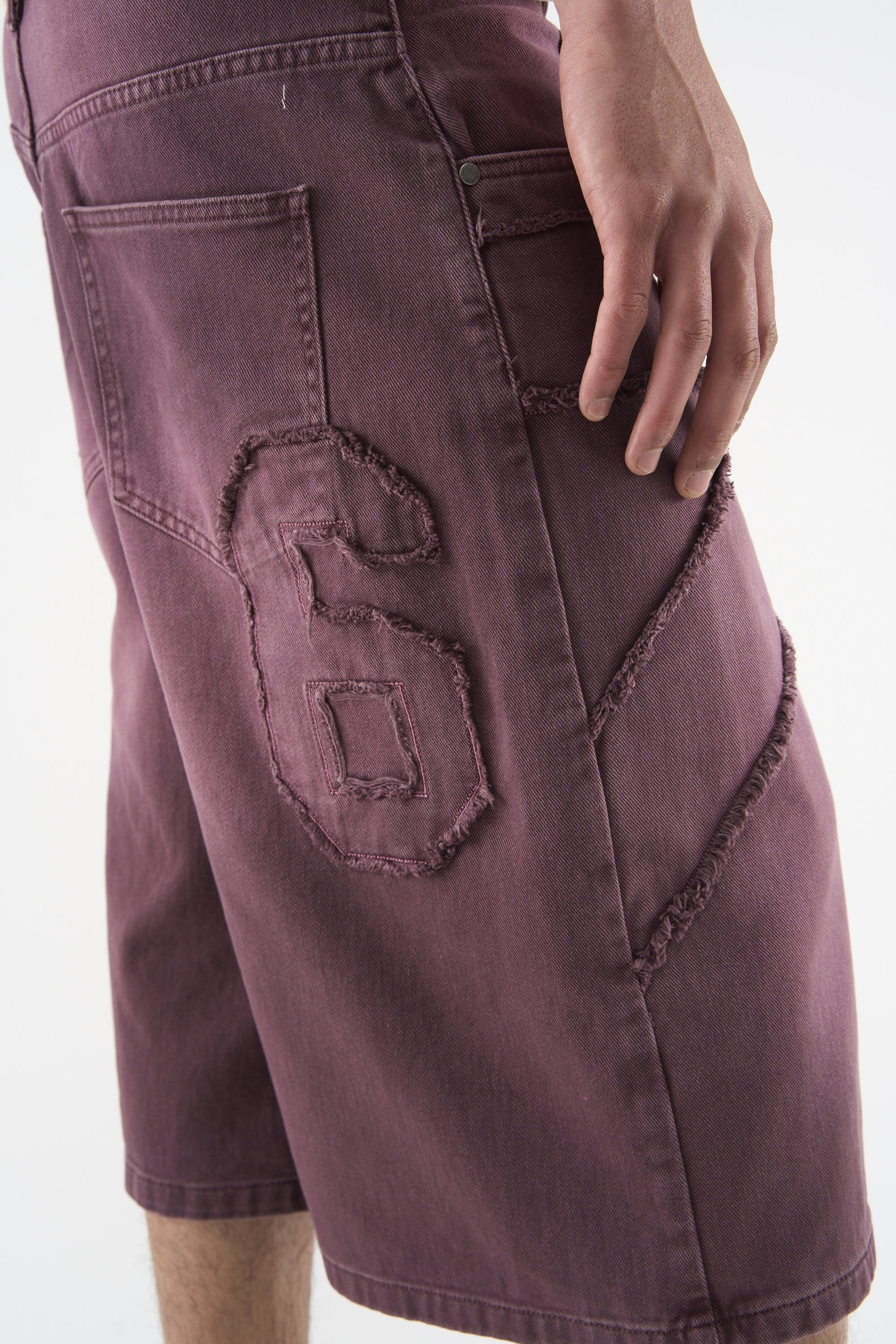 OPS Burgundy Jorts