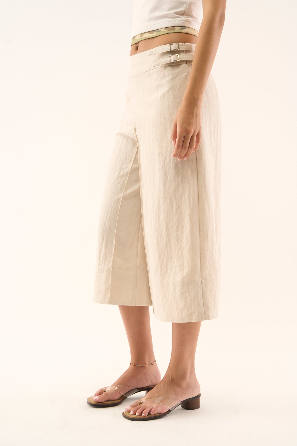 Panel Ecru Pants