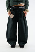 Monogram Shell Black Pants