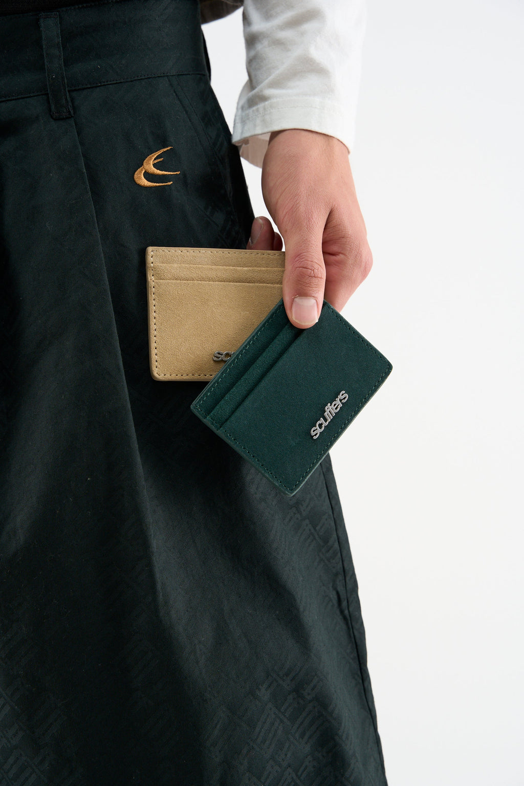 Suede Ecru Wallet