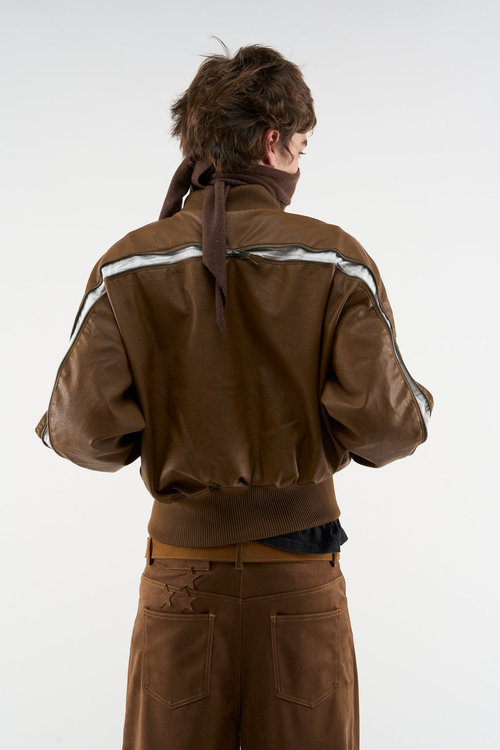 Lisbon Brown Bomber Jacket