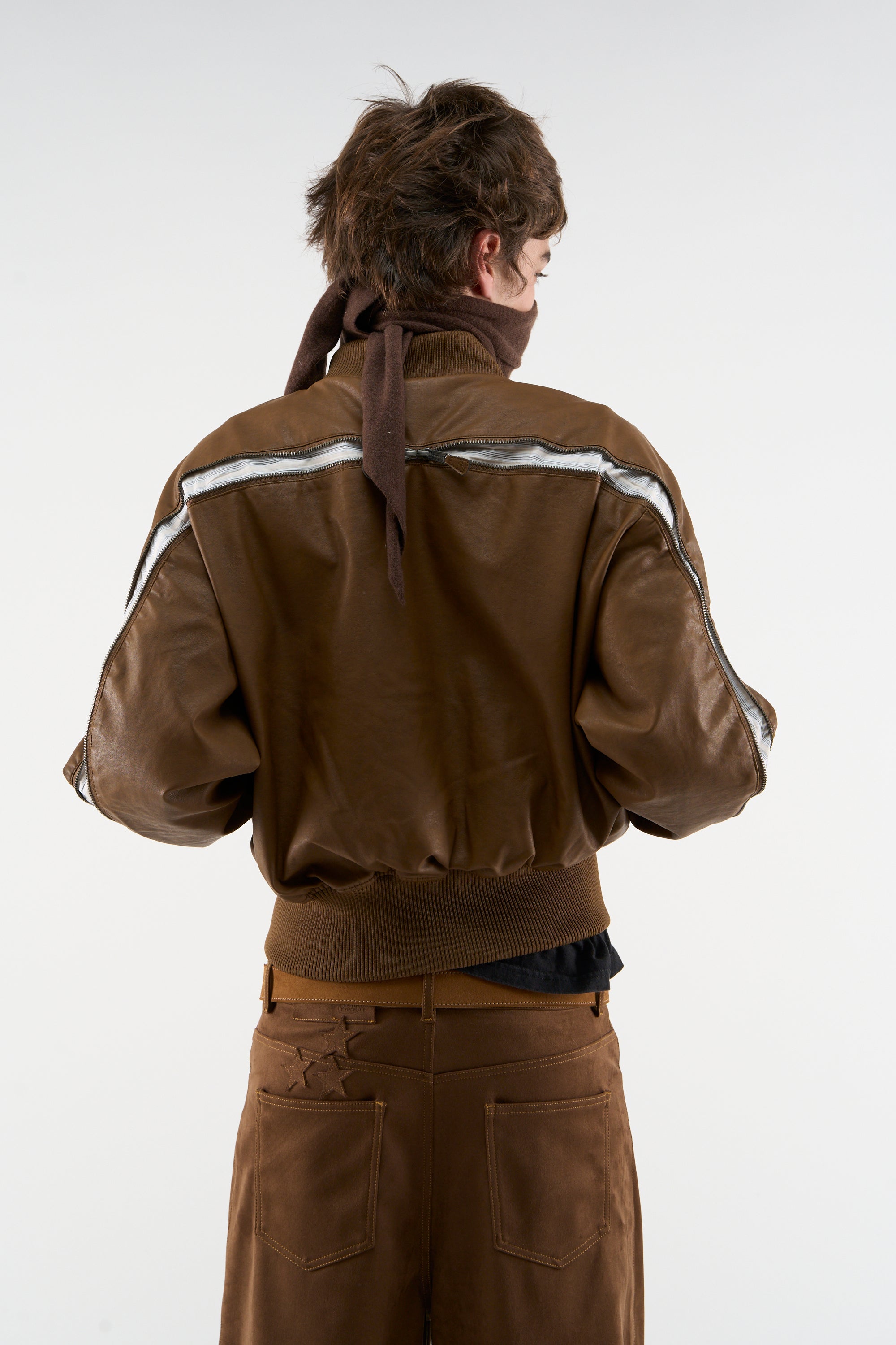 Lisbon Brown Bomber Jacket
