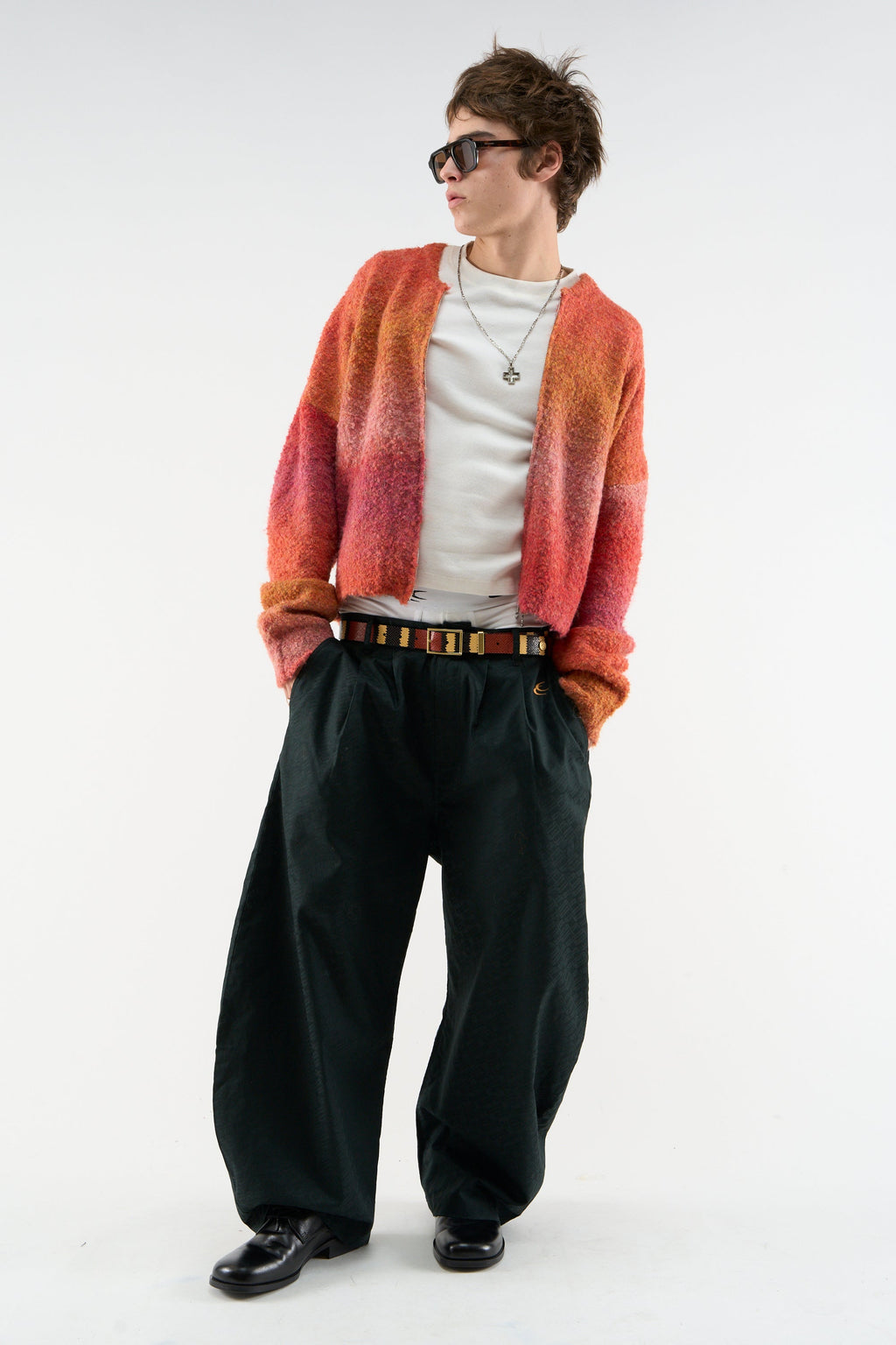 Quarter Red Zipper Knit