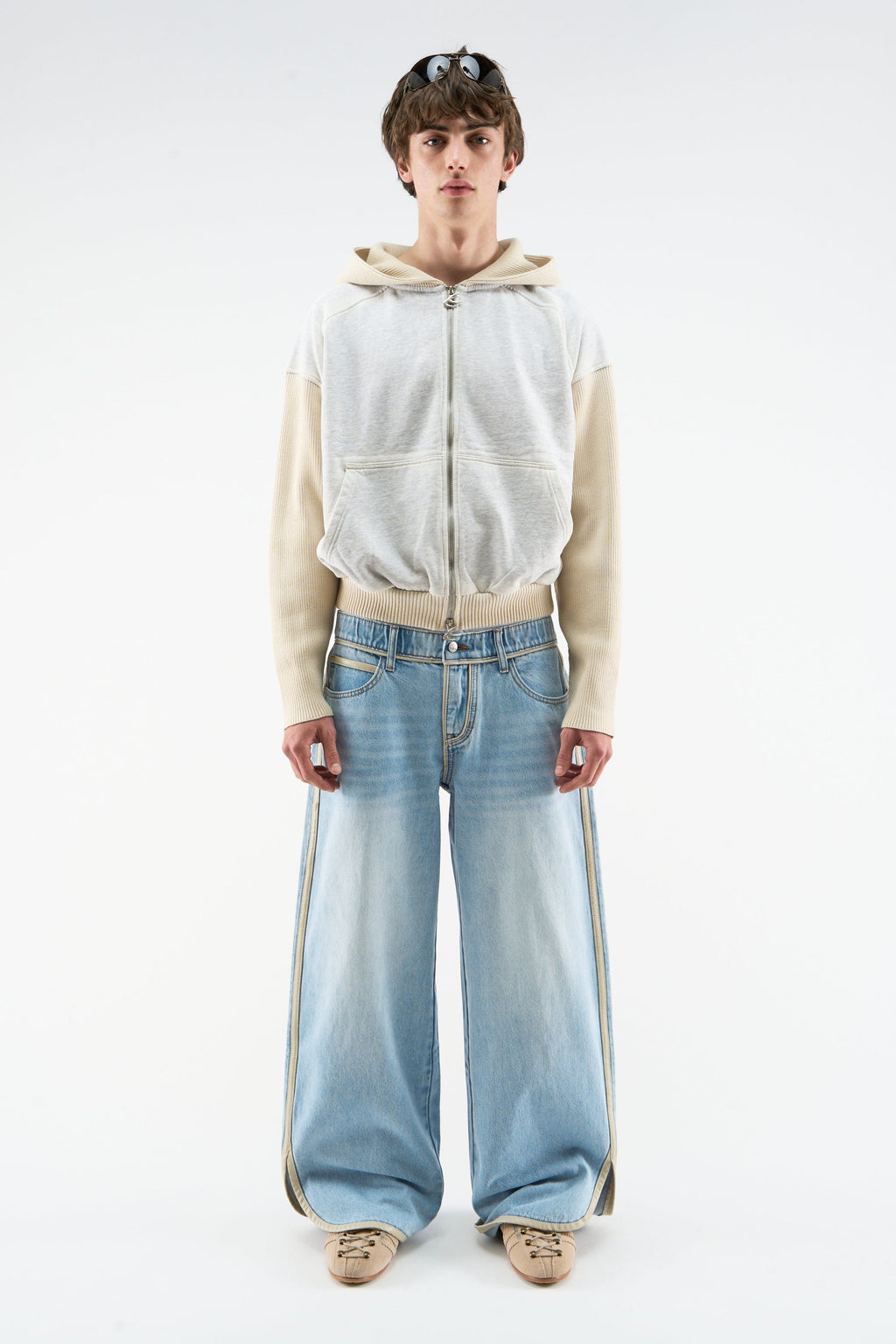 Brief Light Blue Pants