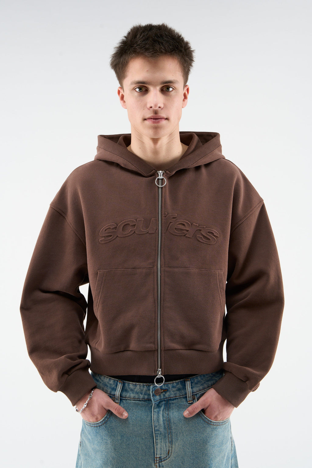 Bullet Brown Zipper