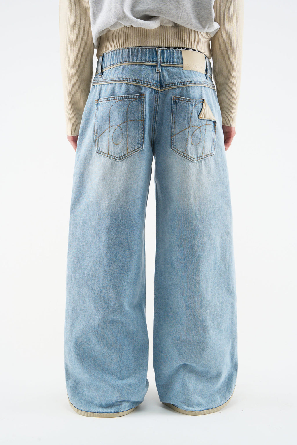 Brief Light Blue Pants