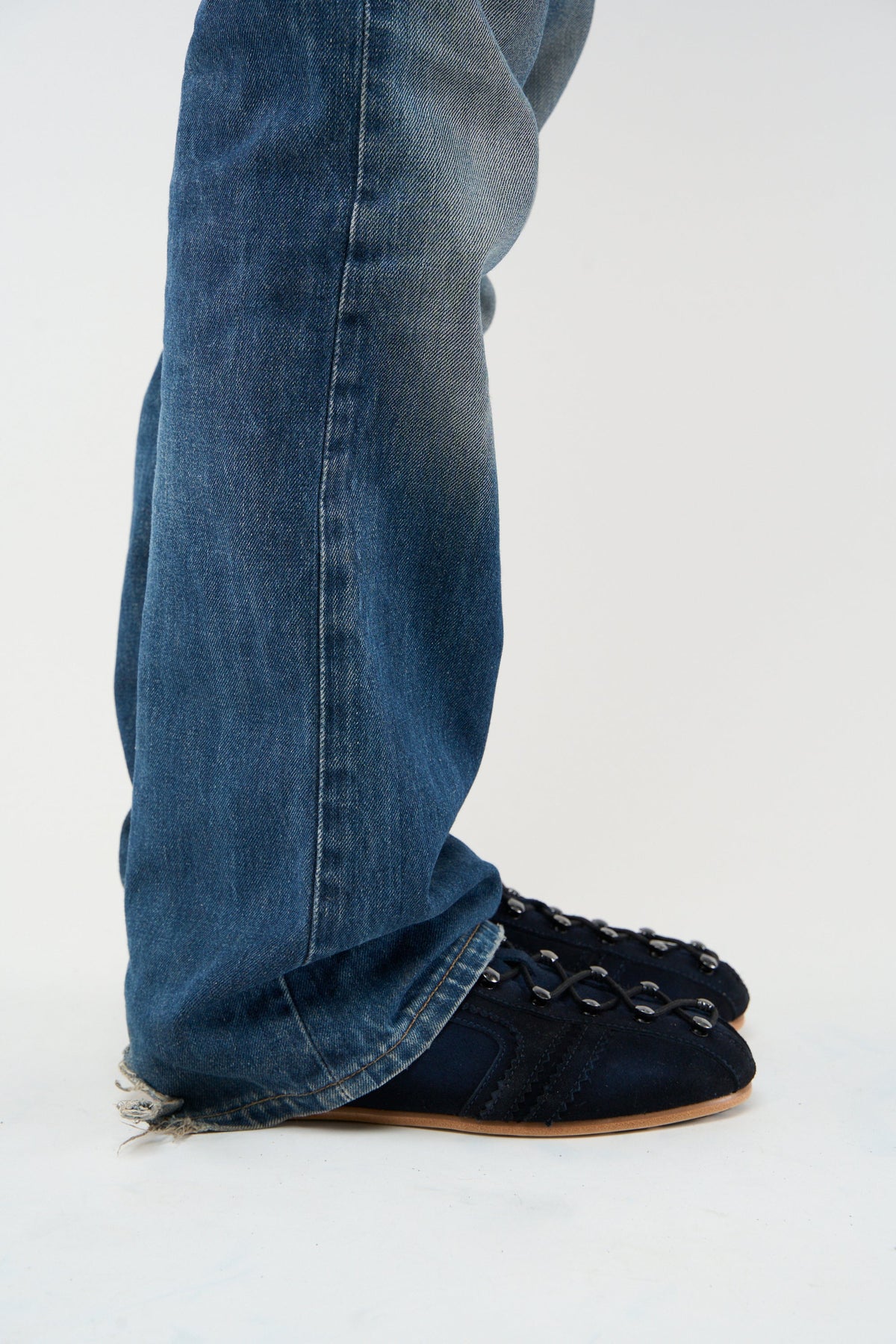 Iconic Navy Suede Boots