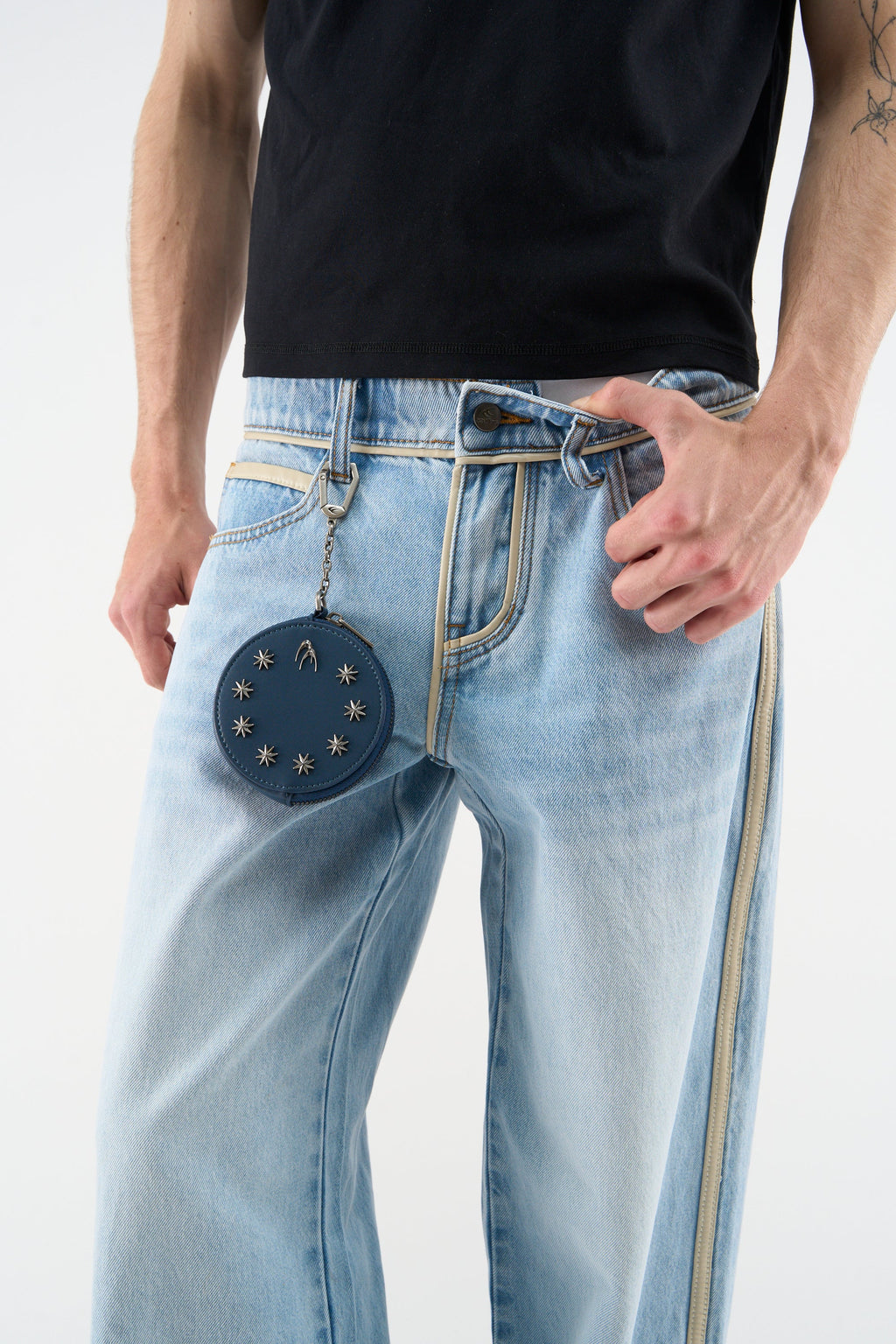 Night Blue Keychain Wallet