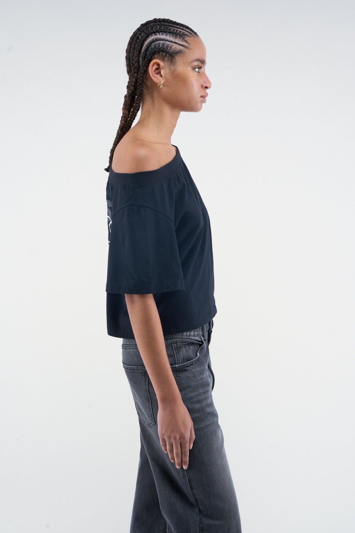 Over Black T-shirt