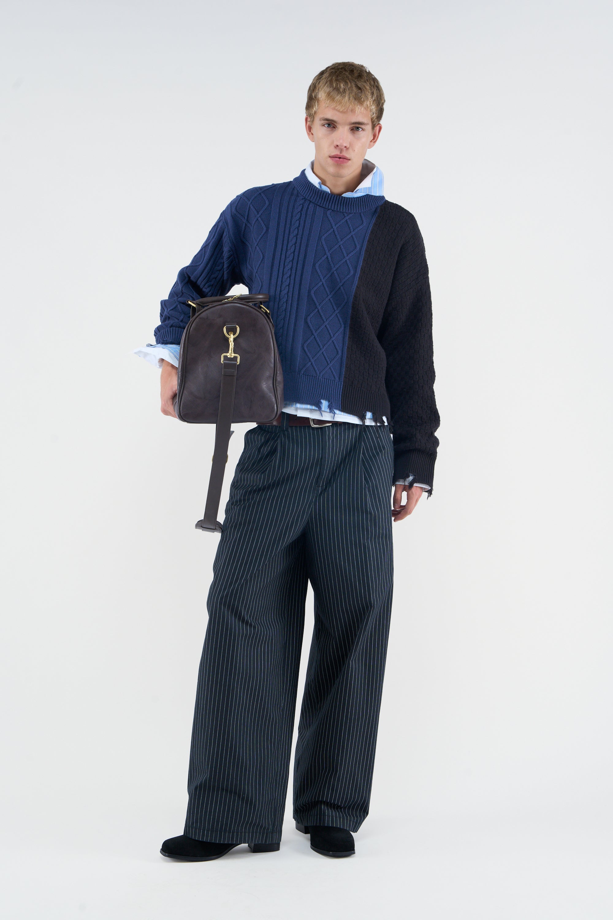 Split Blue Knit