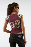 Nina Burgundy Top