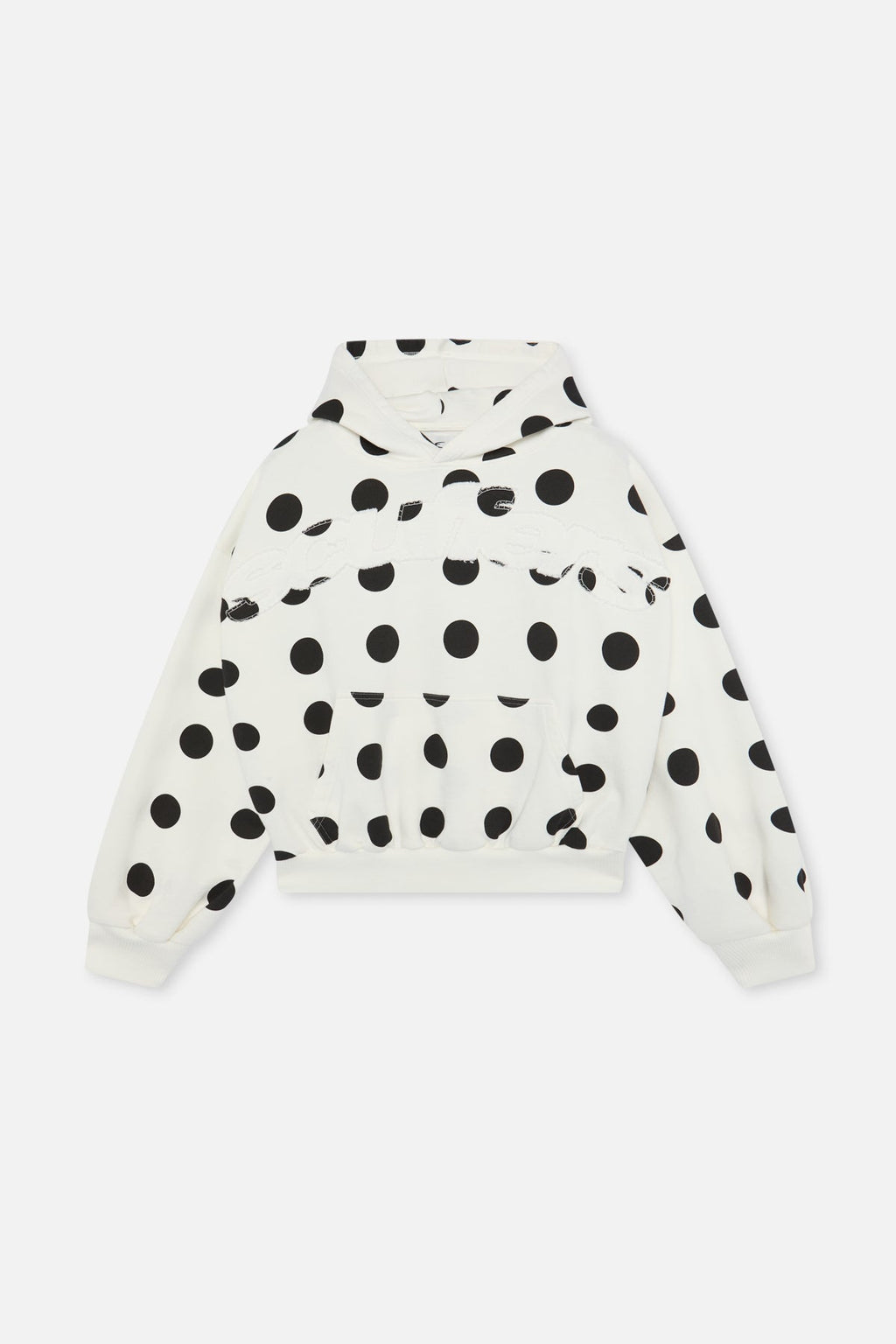 Raw Dots White Hoodie