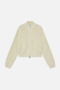 Delore Ecru Knit Zipper