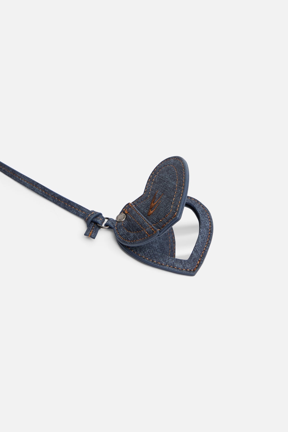 Love Denim Keychain Mirror