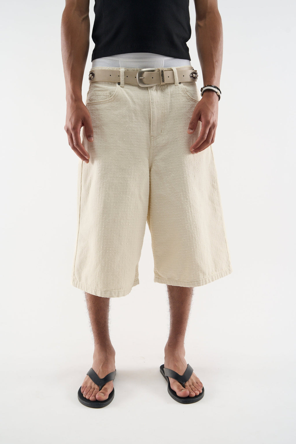 Ribstop Ecru Jorts