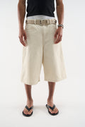 Ribstop Ecru Jorts