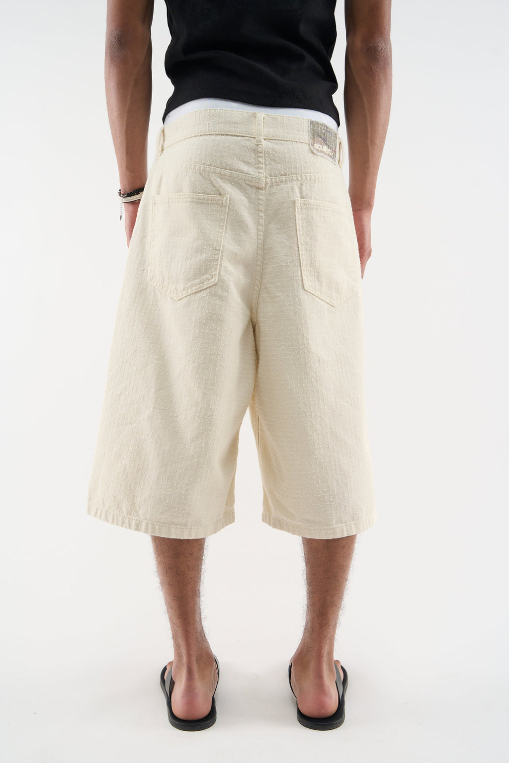 Ribstop Ecru Jorts