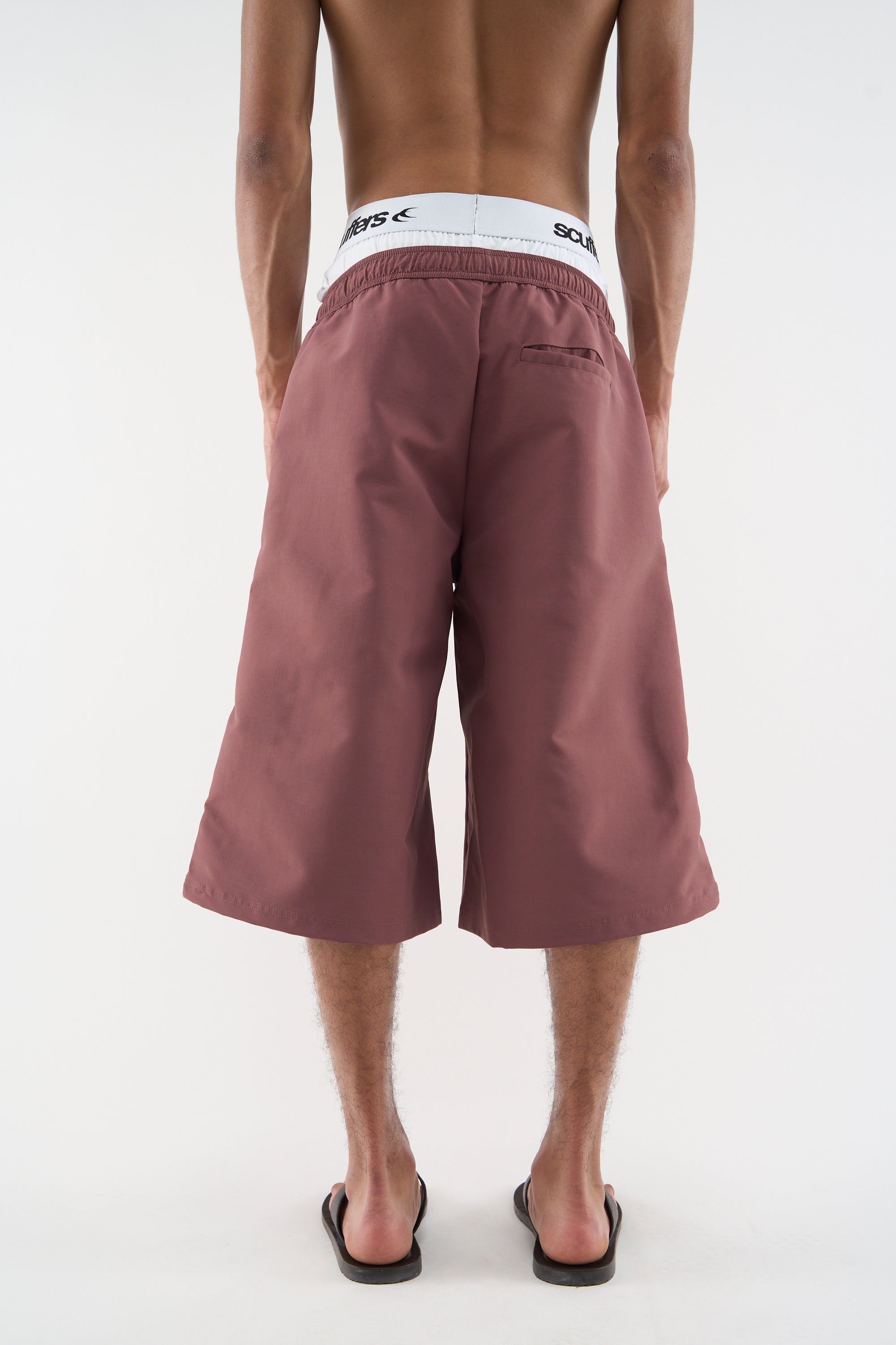 Tech Burgundy Jorts