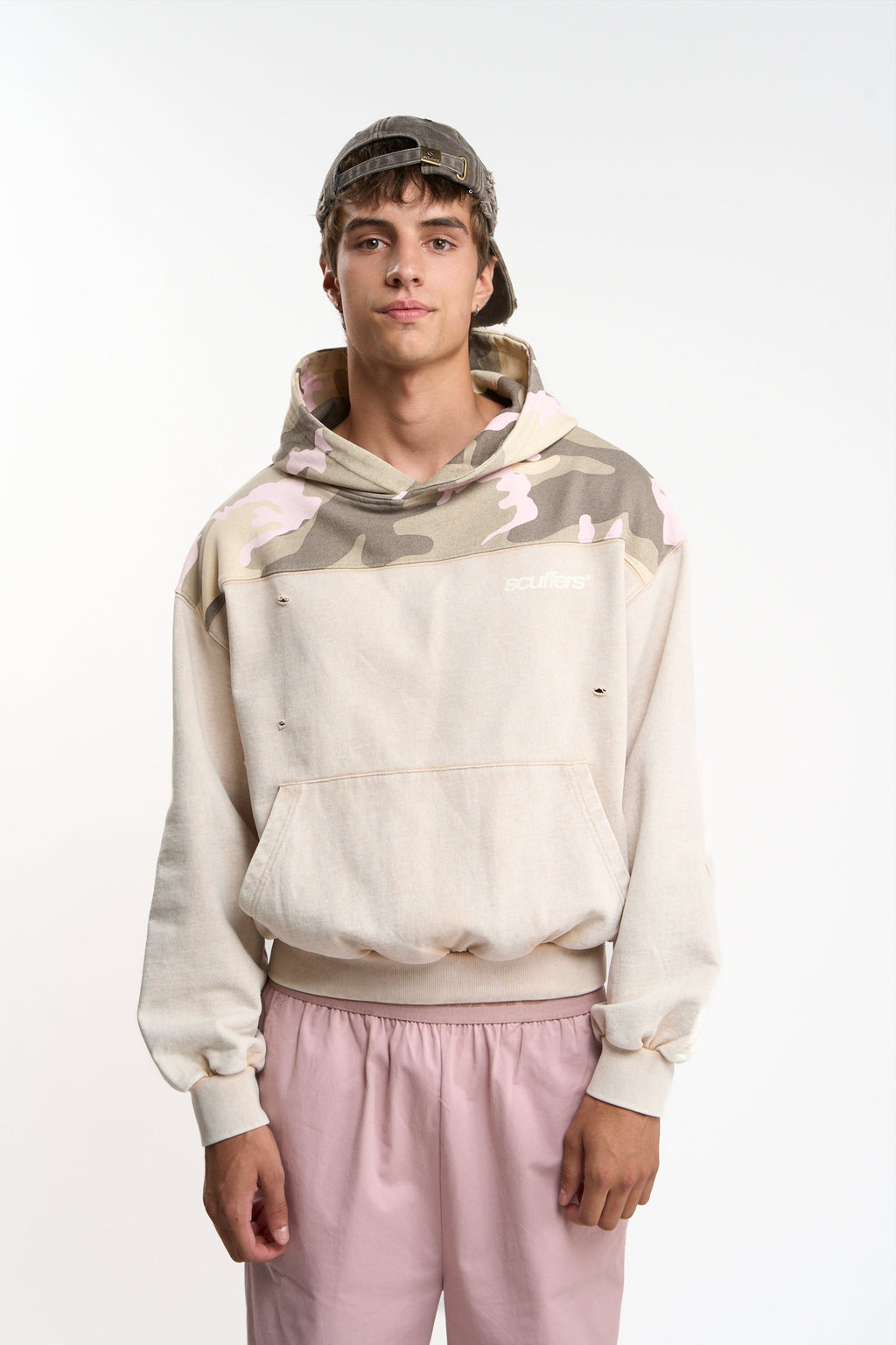 Lizzie Ecru Camo Hoodie