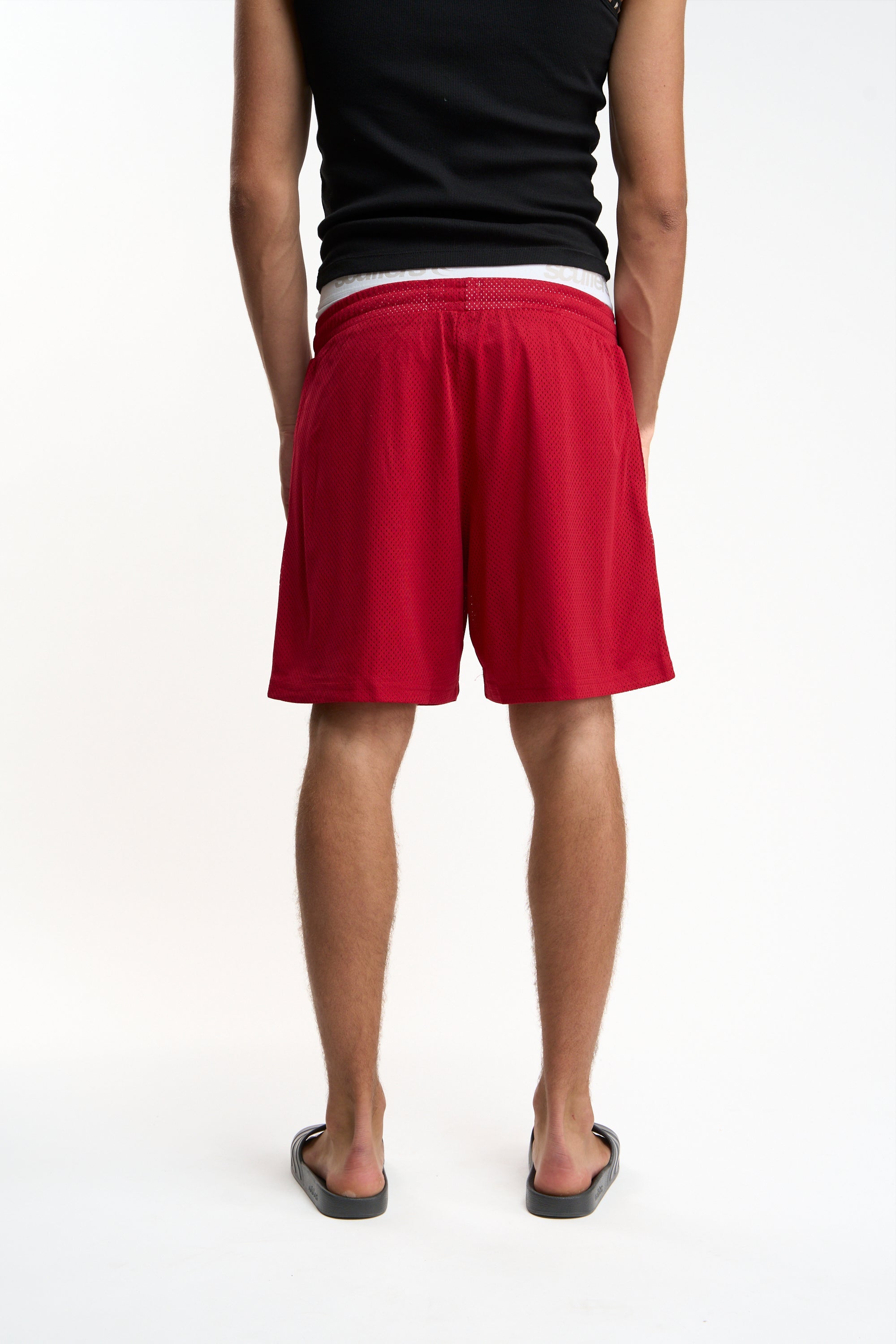 Withlove Red Mesh Shorts