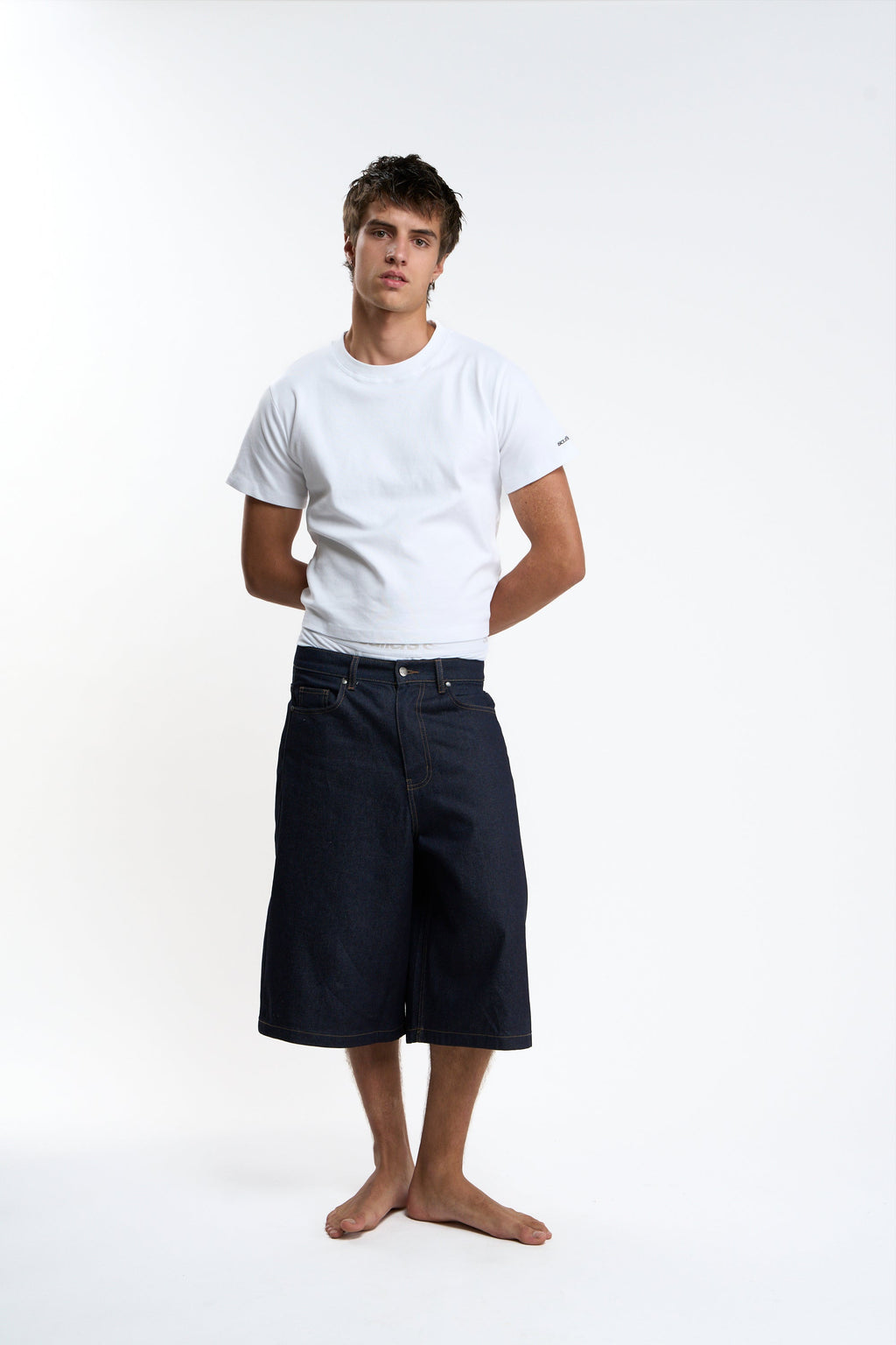 Interlock White and Grey Melange Fitted T-Shirt Pack